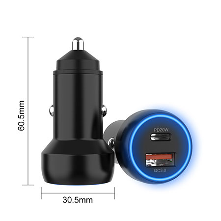 Double USB Adapter For Car - 352-1UC-38W